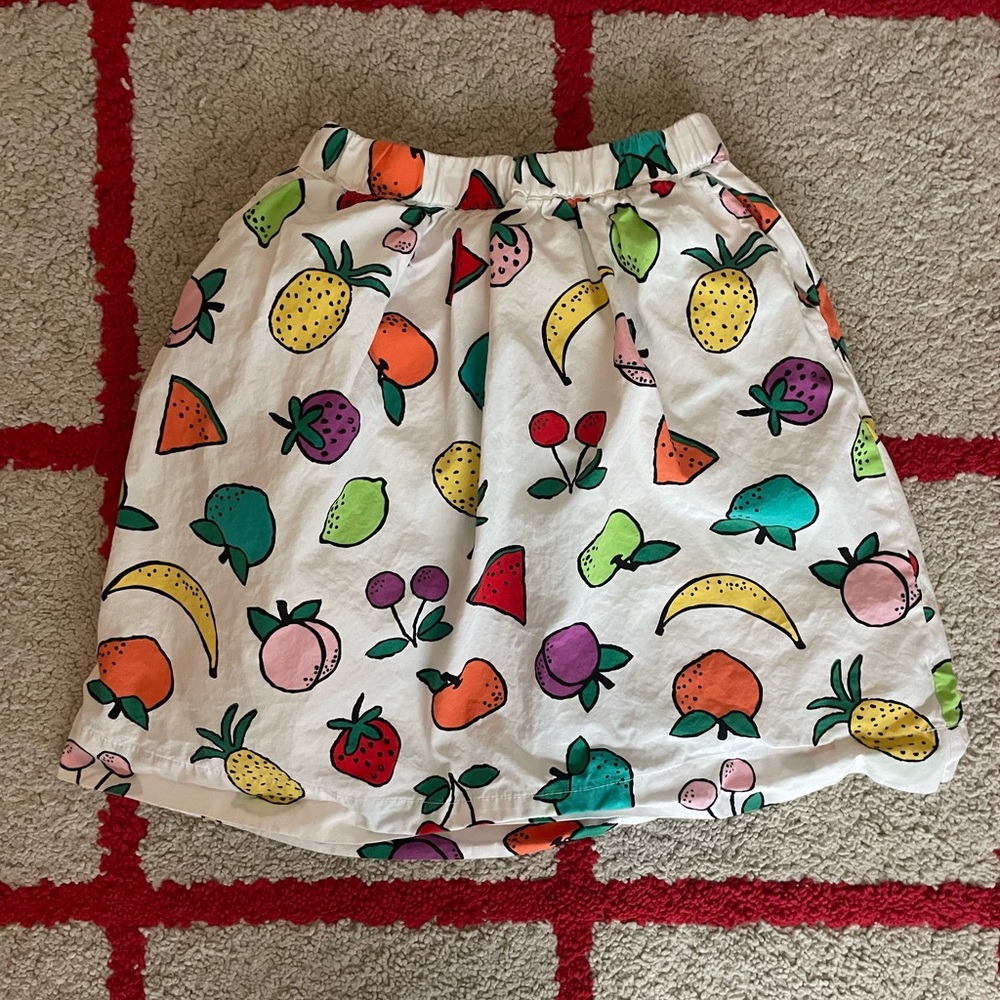 Hanna Andersson Multicolor Fruit Print Skirt